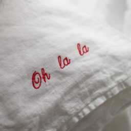 Personalized Linen Pillow Covers, Embroidered Couple Set, Wedding Gift, Anniversary Present, Valentine's Day Decor, Valentine Gift For Him - thumbnail 2
