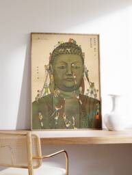 Retro Japanese Art, Pop Art Print, Wall Modern Asian Decor, Graphic Design A1/A2/A3/A4 - thumbnail 1