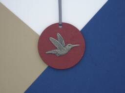Hummingbird Disk Christmas Decoration - Ornament Bird Lover Gift -Hummingbird Tree