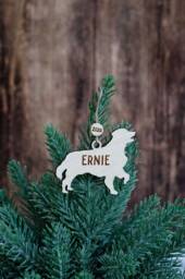 Simple Silhouette Golden Retriever Christmas Ornament - Dog Lover Gift Personalized Pet Gifts