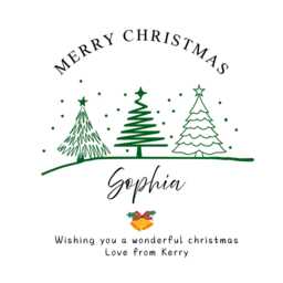 Friend Christmas Candle Gift Box With Name For Her Him, Xmas Present Bestie Cousin Daughter Niece Auntie Uncle, Free Card - thumbnail 2
