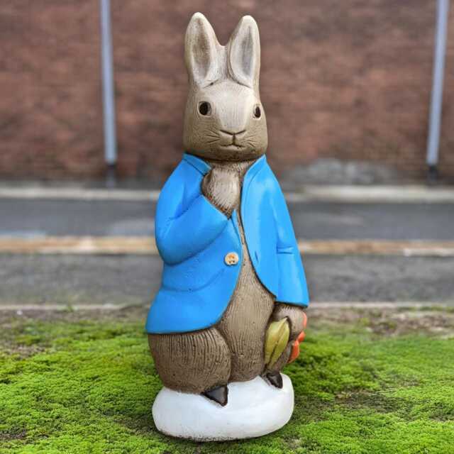 Handcrafted Stone Rabbit Figurine Concrete Peter Ornament Outdoor Pet Memorial Decor Cement Bunny Statue Garden Art Lover Gift - image 1