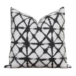 White & Black Outdoor Pillow Cover Geometric Cushion Covers Patio - Margo - thumbnail 3