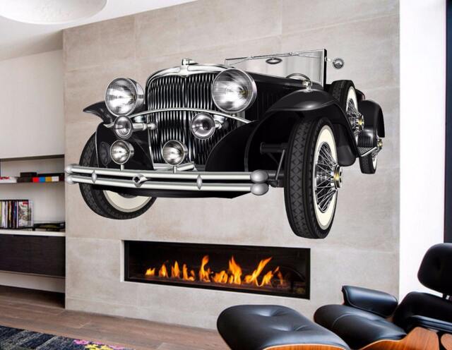 Retro Car Full Color Decal, Antique Hot Rod Color Sticker, Wall Art, Cn 094