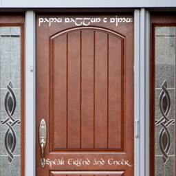 Speak Friend Enter Door Double Quote Vinyl Wall Decal Fantasy Precious - thumbnail 2