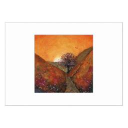Sycamore Gap Autumn Limited Edition Print, Northumberland Tree, Hadrians Wall, Scenic Landscape, Signed & Titled Print With Mount 40x50cm A3 - thumbnail 2