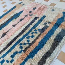 striped Wool Rug - thumbnail 3