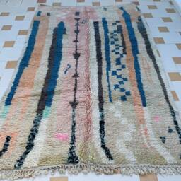 striped Wool Rug - thumbnail 2
