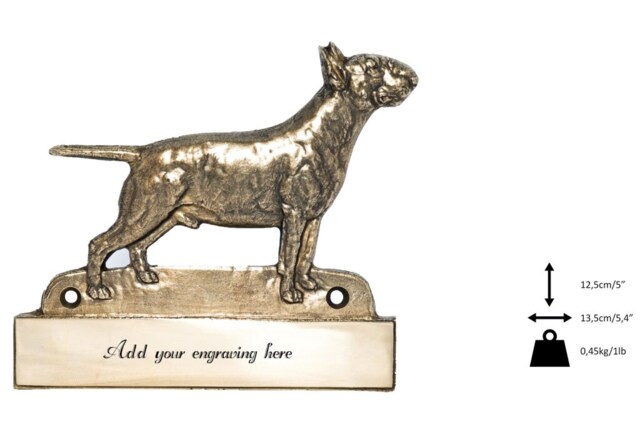 Bullterrier, Dog Plaque, Can Be Engraved, Limited Edition, Artdog - image 1