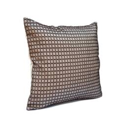 Brown Silk Mesh On Ivory Pillowcase, Decorative Throw Pillow Covers, Cushion Cover, Pillowcase, Accent Pillow, Silk Modern - thumbnail 2