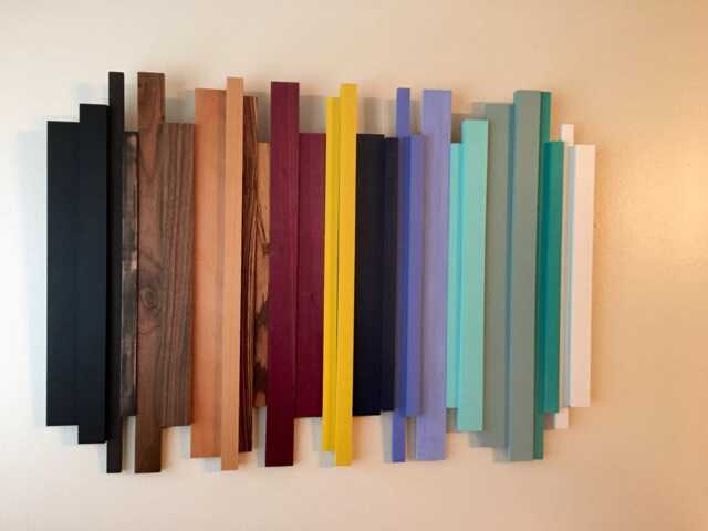 Wood Wall Art, Wood Sculpture, Modern Reclaimed Home Decor - image 1