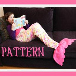 PDF - Tutorial Pattern -Mermaid Tail Blanket Fleece Sewing Pattern - thumbnail 3