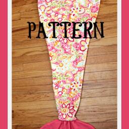PDF - Tutorial Pattern -Mermaid Tail Blanket Fleece Sewing Pattern - thumbnail 2