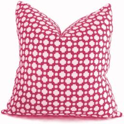 Schumacher Betwixt Magenta Pillow Cover Woven Accent - thumbnail 1