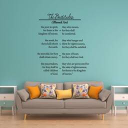 Vwaq The Beatitudes Wall Decal Bible Art Matthew 1611 - thumbnail 1
