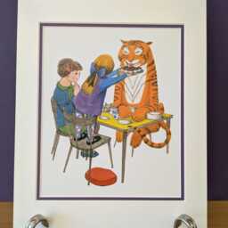 The Tiger Who Came To Tea Art - Original Book Page Sophie & Print Nostalgic Double Mount 12 X 10 - thumbnail 2