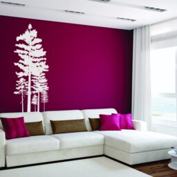 Pine Tree Group Wall Decals Custom Home Decor - thumbnail 2