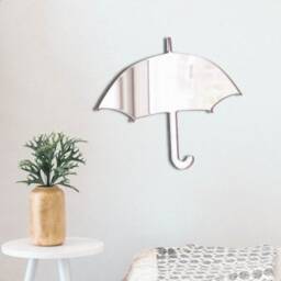 Umbrella Acrylic Mirror Wall Art - Many Size, Colour Options - Bespoke Items Made - thumbnail 2