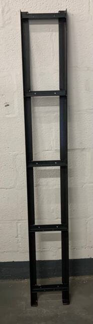 Frames Only Book Case - Shelving Unit Room Divider Bar Made From Raw Angle Steel - image 1