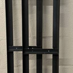 Frames Only Book Case - Shelving Unit Room Divider Bar Made From Raw Angle Steel - thumbnail 2