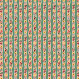 Floral Crib Sheet Botanical Baby Bedding, Pink Rust Yellow Green - thumbnail 2