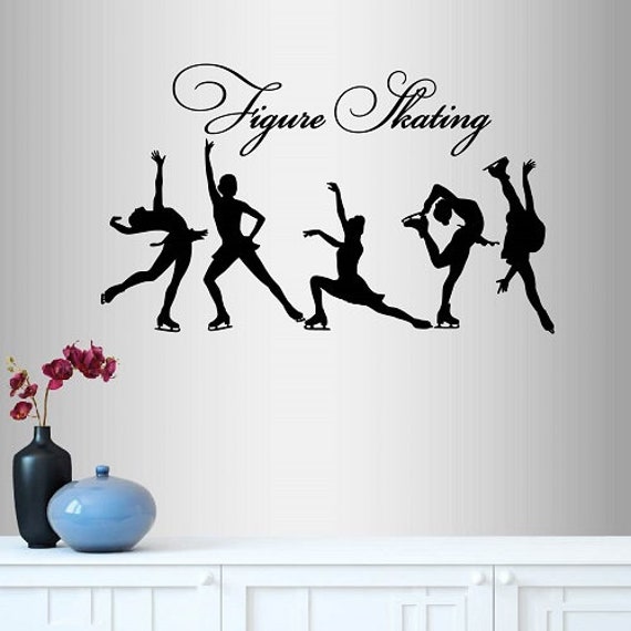 In-Style Decals Wall Vinyl Decal Home Decor Art Sticker Figure Skating Ice Girls Woman Sports Kids Room Removable Mural Design 89 - image 1