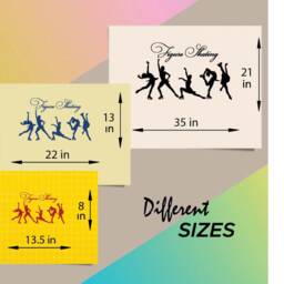 In-Style Decals Wall Vinyl Decal Home Decor Art Sticker Figure Skating Ice Girls Woman Sports Kids Room Removable Mural Design 89 - thumbnail 2