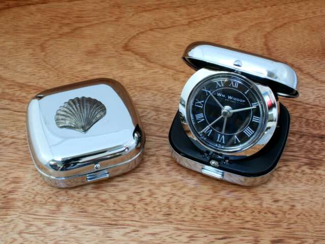 Beach Holiday Flip Up Alarm Clock Portable Quartz Movement Ice Cream Seagull Birthday Gift Ac - image 1