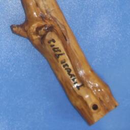 Israeli Handmade Judaica Art Olive Wood Mezuzah Case - M030 - thumbnail 3