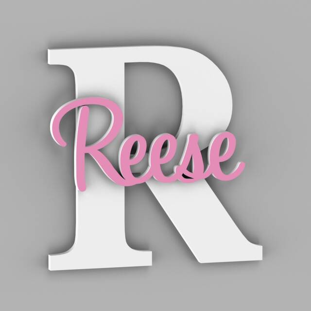 Nursery Wall Art, Name Sign, Decor, Home Baby Girl, Gift, Letters - image 1