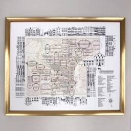 Philadelphia Neighborhoods - Art Print Vintage City Map Architecture Streetscape Drawing Realtor Wedding Gift Pennsylvania Schuykill River - thumbnail 3