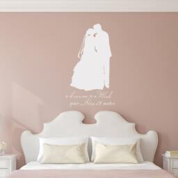 Dream Is A Wish Your Heart Makes - Romantic Vinyl Wall Quotes Bedroom Decal Stickers- 013 - thumbnail 2