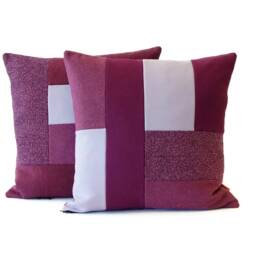 Modern Color Block Pillow - Geometric Cushion Cover - thumbnail 2