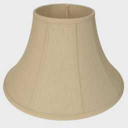 Cream Bell Shape Silk Fabric Lampshade - Classic Table Floor Lamp Shade - thumbnail 2