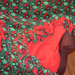 Hollyberry Fleece Christmas Throw - thumbnail 2