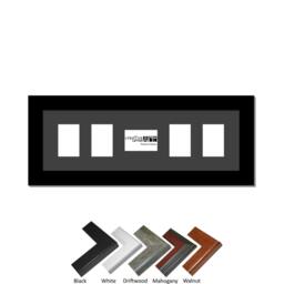 5- 2x3 Opening Picture Frames - 6x18-Inch Vertical & Horizontal Frame Including Stand with Wall Hangers- Holds Wallet Size Media - thumbnail 2