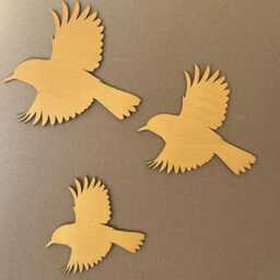 Wooden Wren - Boho Nursery Bird Decor Scandi Bedroom Theme Wall Decal Girls Decor- Whimsical - thumbnail 2