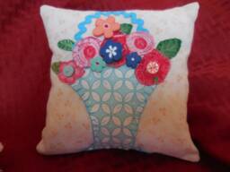 A Flower Basket Mini Pillow - thumbnail 1