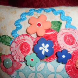 A Flower Basket Mini Pillow - thumbnail 3