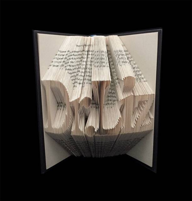 Drliz - 5 Letter Names Folded-Book Art Sculpture - image 1