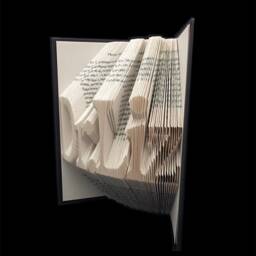 Drliz - 5 Letter Names Folded-Book Art Sculpture - thumbnail 2