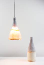 Felted Wool Pendant Lamp Modern Bedside Lighting