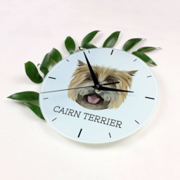 A Clock With A Cairn Terrier Dog. New Collection The Geometric Dog - thumbnail 2