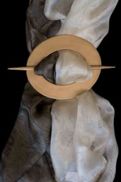Oval Curtain Tiebacks - Set Of 2 Matte Black Gold Nickel Modern Metallic Holdbacks Minimal Window Decor - thumbnail 4