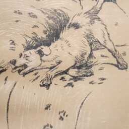 Framed Cecil Aldin Vintage Dog Bookplate Ready To Hang - thumbnail 3