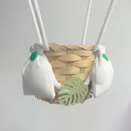 Green Jungle Safari Themed Hot Air Balloon Nursery Light Shade - thumbnail 4