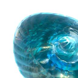 Aquagreen Murano Glass Vase Modern Italian Art - 9.05 - thumbnail 3