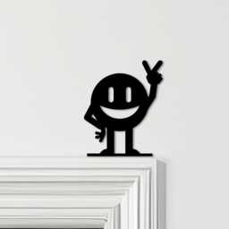 Door Topper Character Emoji Kids Room Decor Various Colours Decorative Sign - Novelty Wall Decor, Frame Art, Art - thumbnail 1