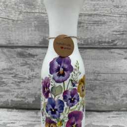 Pansy Plant Pot, Pansy Vase, Pot Inside Or Out, Pansy, Pansie, Gifts - thumbnail 3