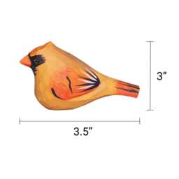 Hand-Carved Cardinal Bird Painting Kit Nature-Inspired Diy Decor - thumbnail 3